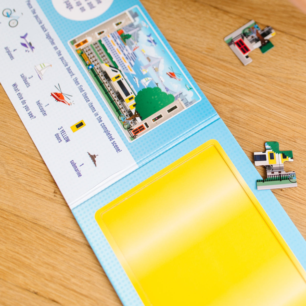 Educational Take-Along Magnetic Jigsaw Puzzles Vehicles