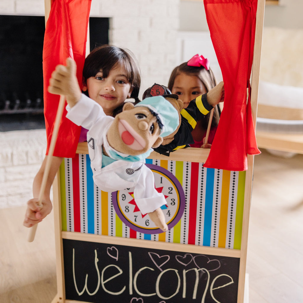 Educational Wooden Deluxe Puppet Theater