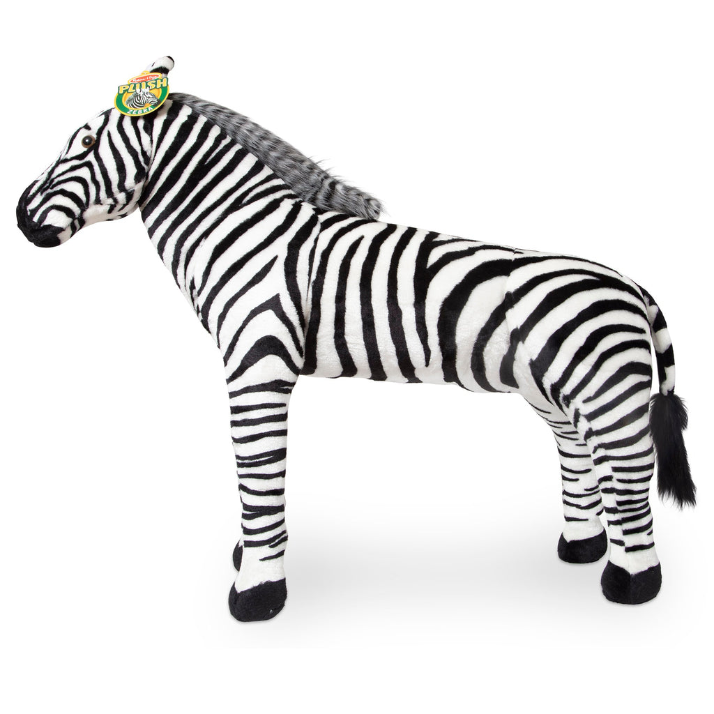 Educational Zebra Lifelike Plush Stuffed Animal