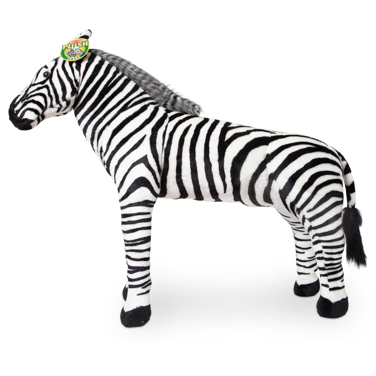 Educational Zebra Lifelike Plush Stuffed Animal