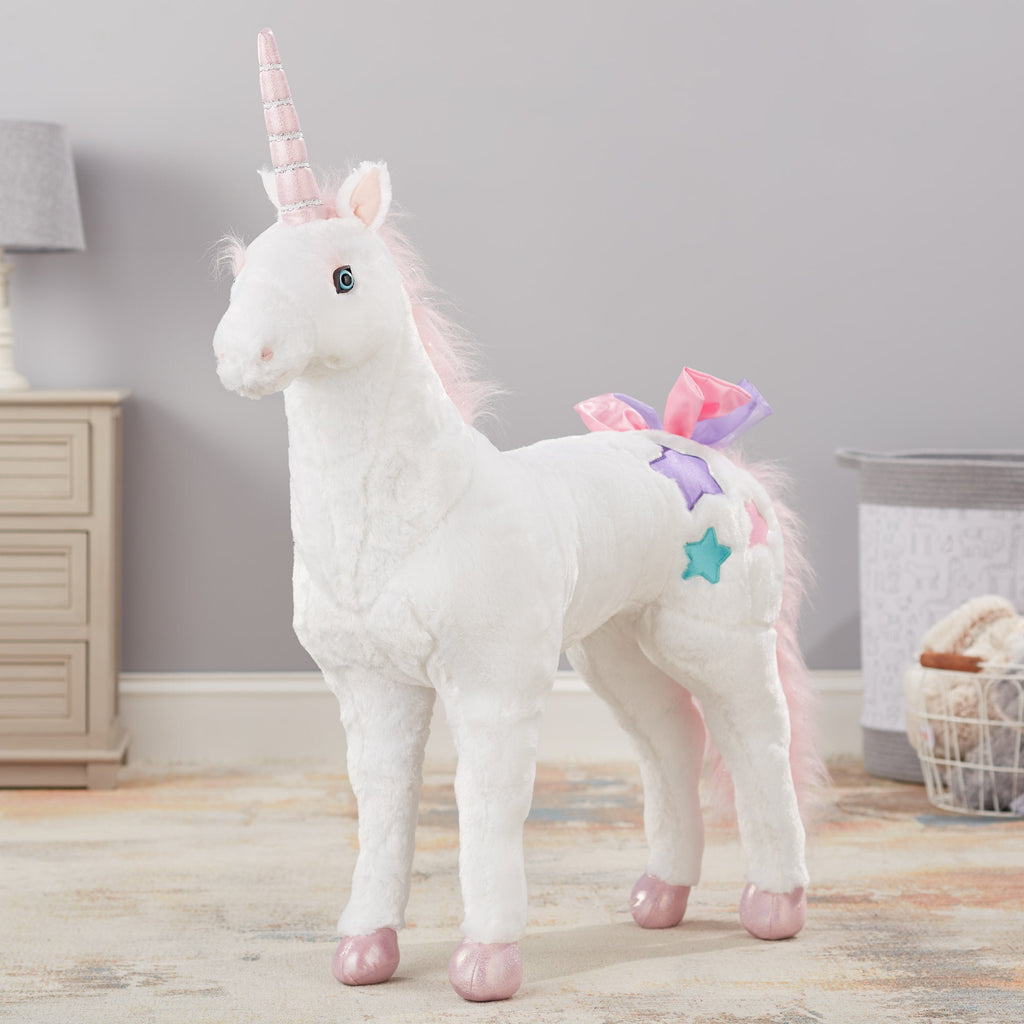 Educational Unicorn Lifelike Plush Stuffed Animal