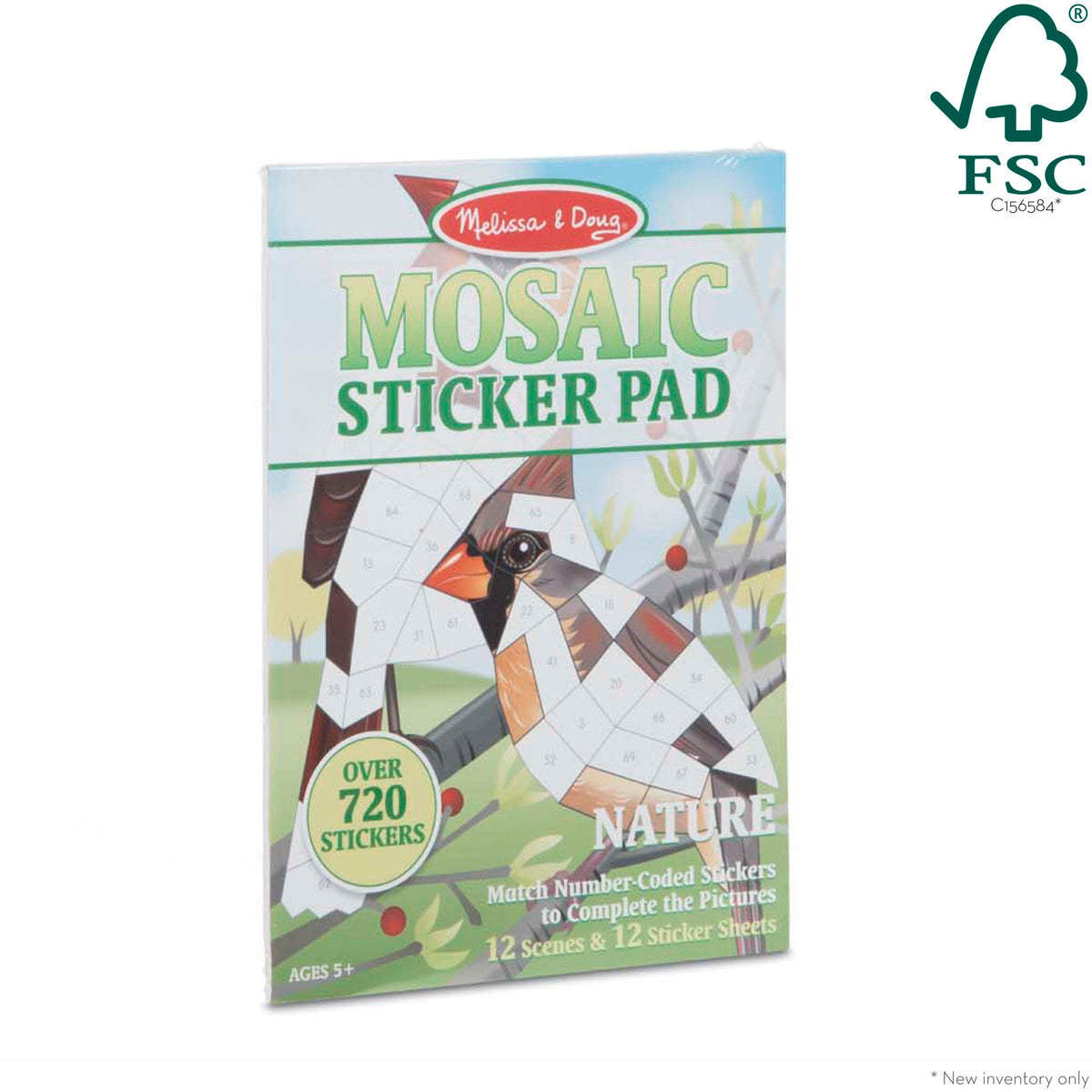Educational Mosaic Sticker Pad - Nature