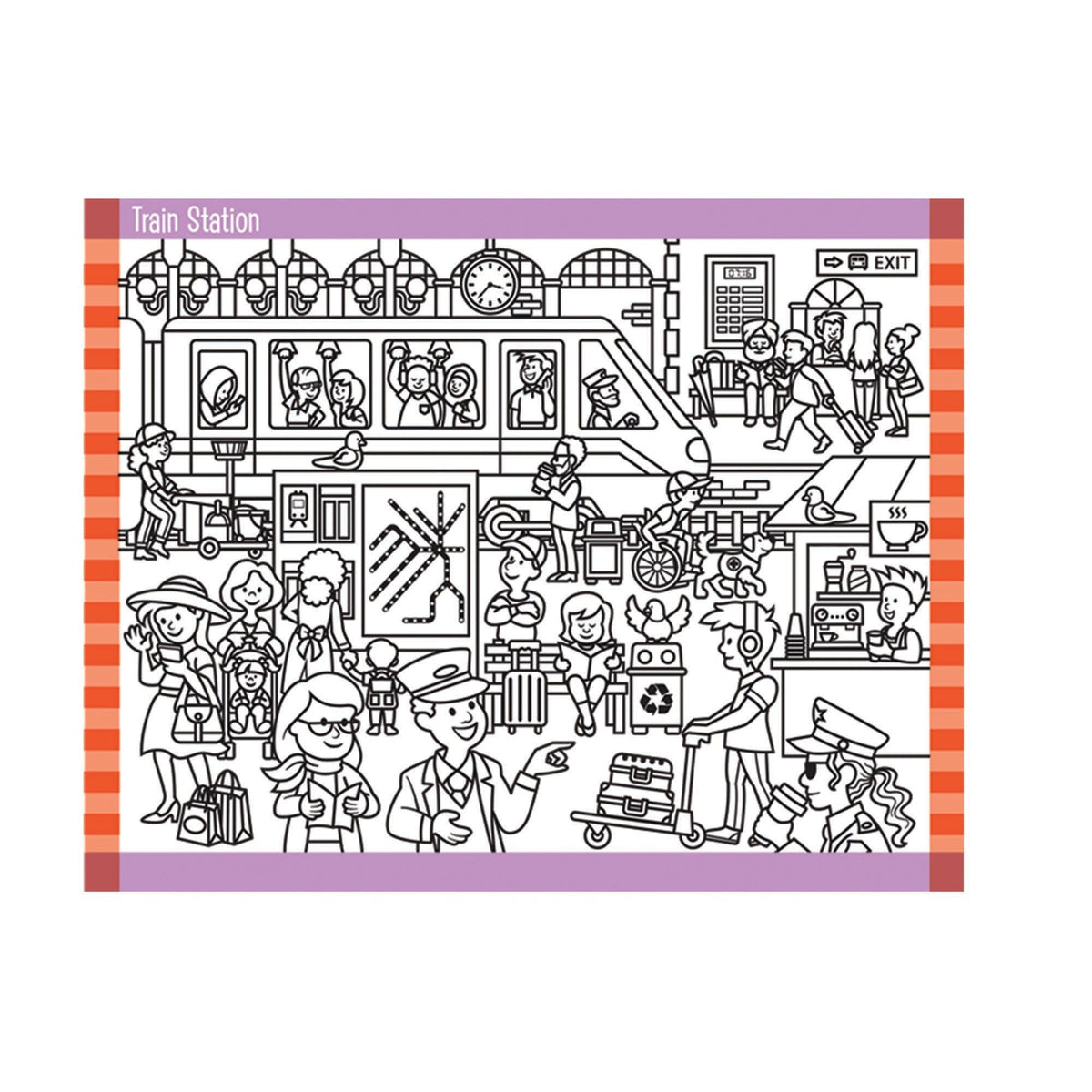 Educational Seek & Find Sticker Pad Around Town
