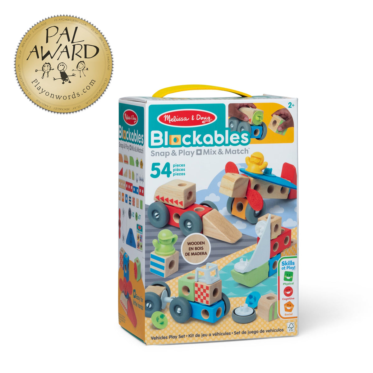 Educational Blockables Vehicles Play Set