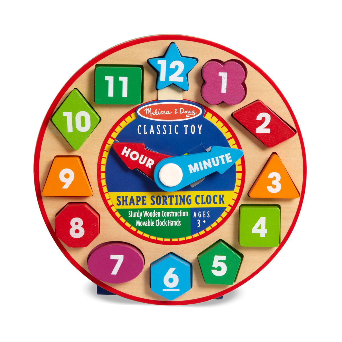 Educational Shape Sorting Clock