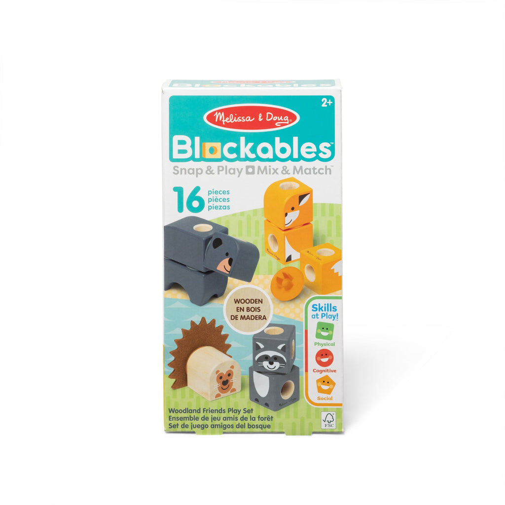 Educational Blockables Woodland Friends Play Set