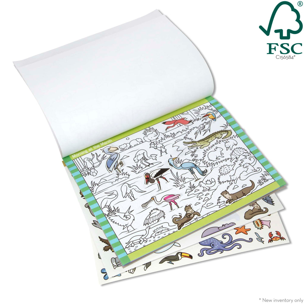 Educational Seek & Find Sticker Pad Animals