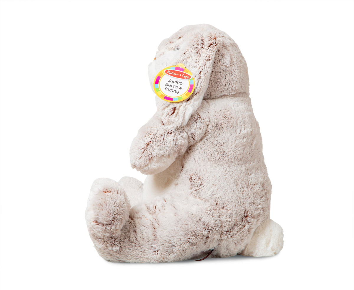 Educational Jumbo Burrow Bunny Stuffed Plush Animal