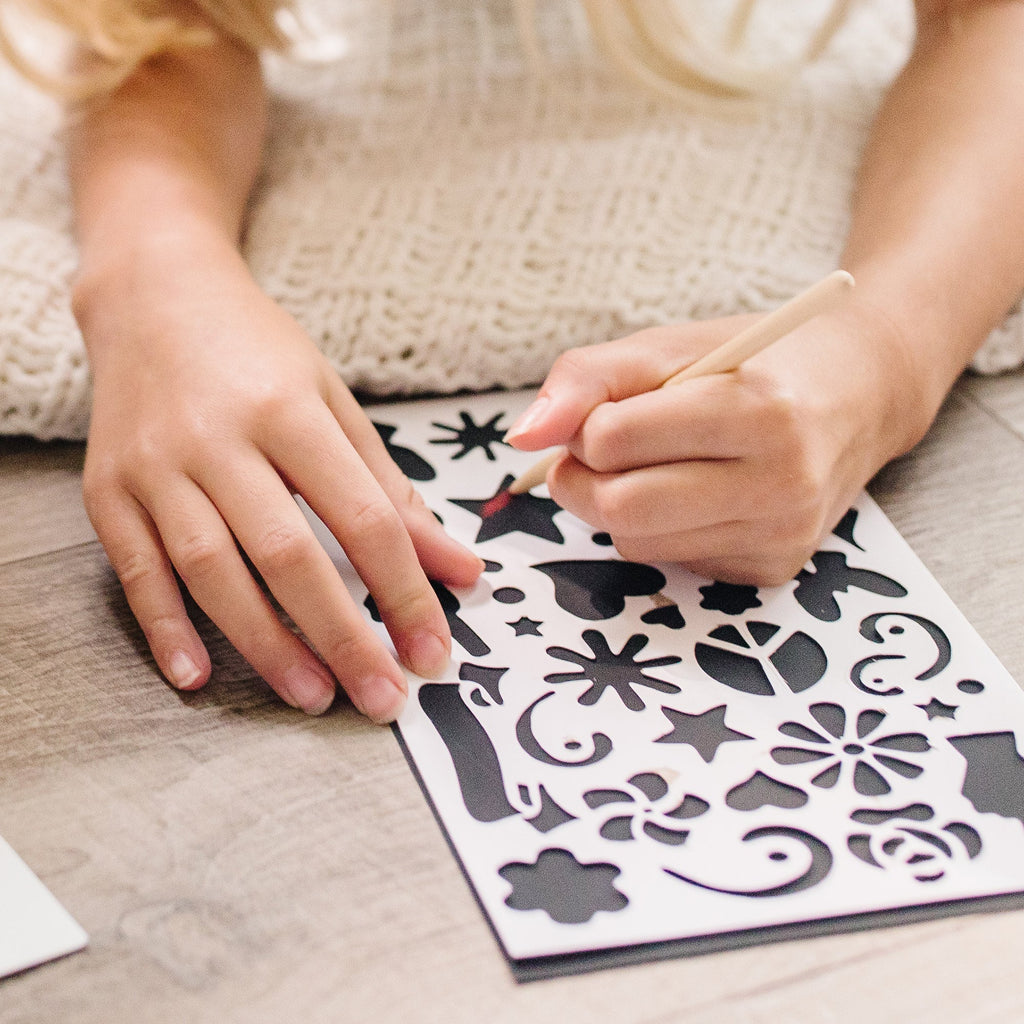 Educational Deluxe Combo Scratch Art Set