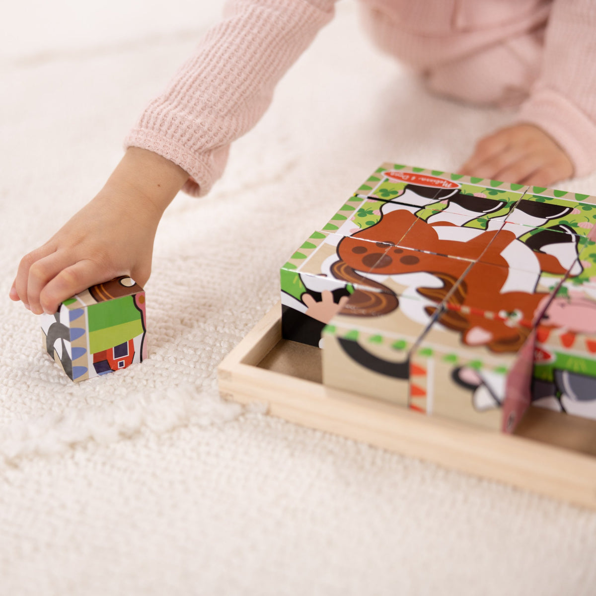Educational Farm Cube Puzzle - 16 Pieces