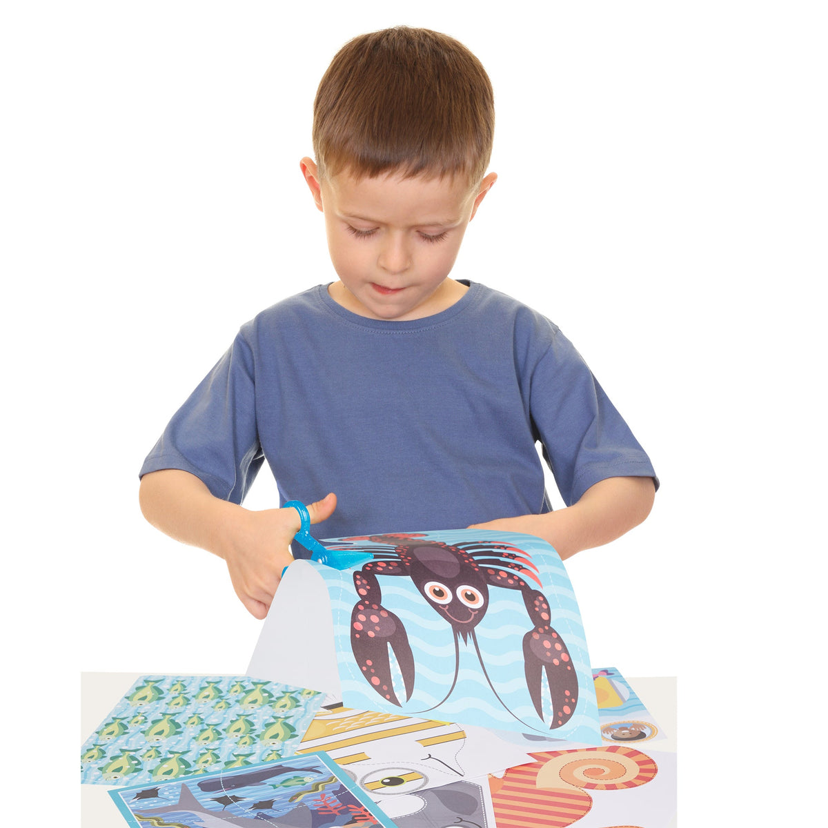 Educational Sea Life Scissor Skills Activity Pad