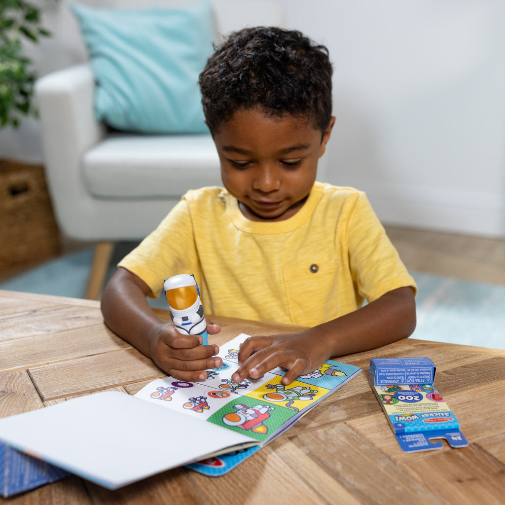 Educational Sticker WOW Astronaut Bundle Activity Pad & Sticker Stamper Mini Activity Pad and 200 Refill Stickers