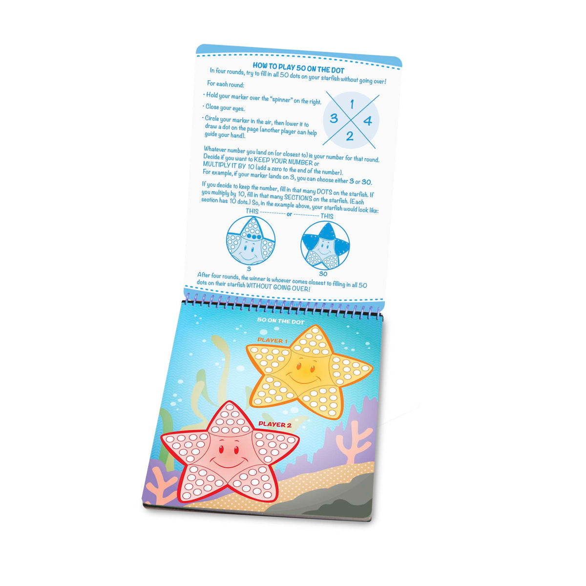 Educational Game On Wipe-Off Activity Pad - On the Go Travel Activity
