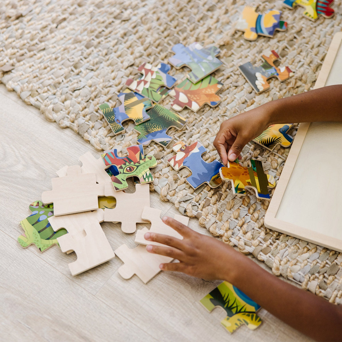 Educational Dinosaur Wooden Jigsaw Puzzle - 24 Pieces
