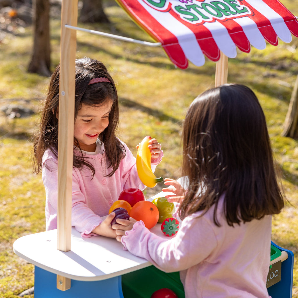 Educational Wooden Grocery Store Lemonade Stand