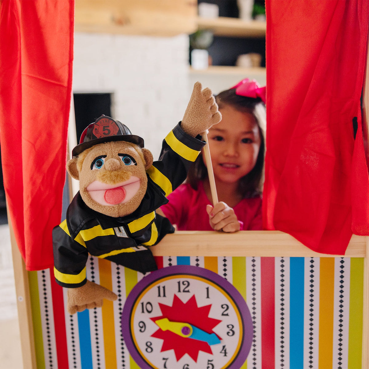 Educational Wooden Deluxe Puppet Theater