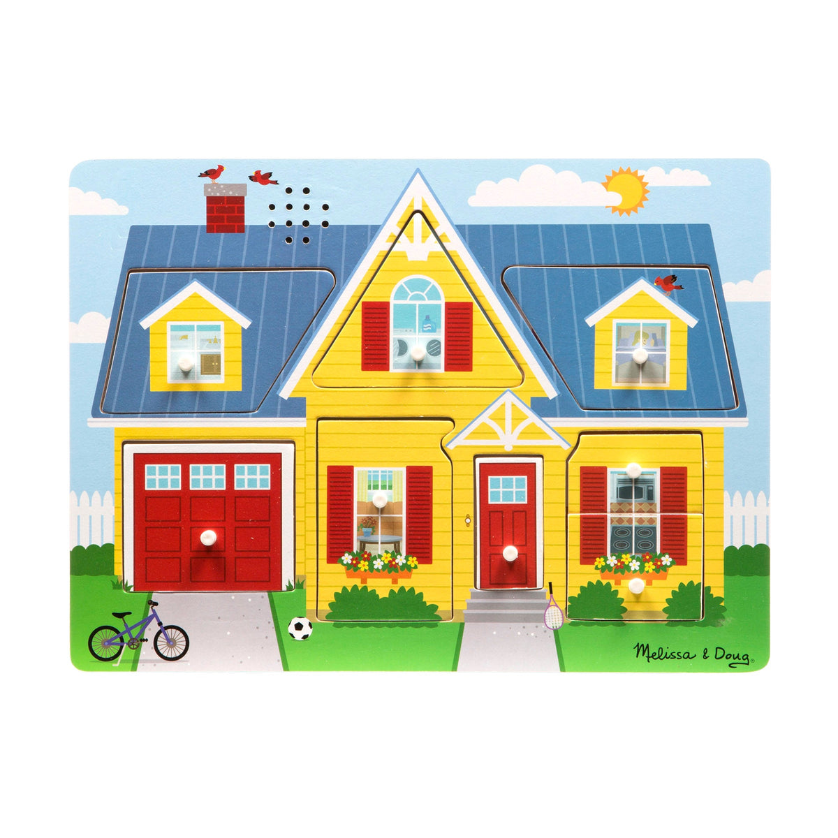 Educational Around the House Sound Puzzle - 8 Pieces