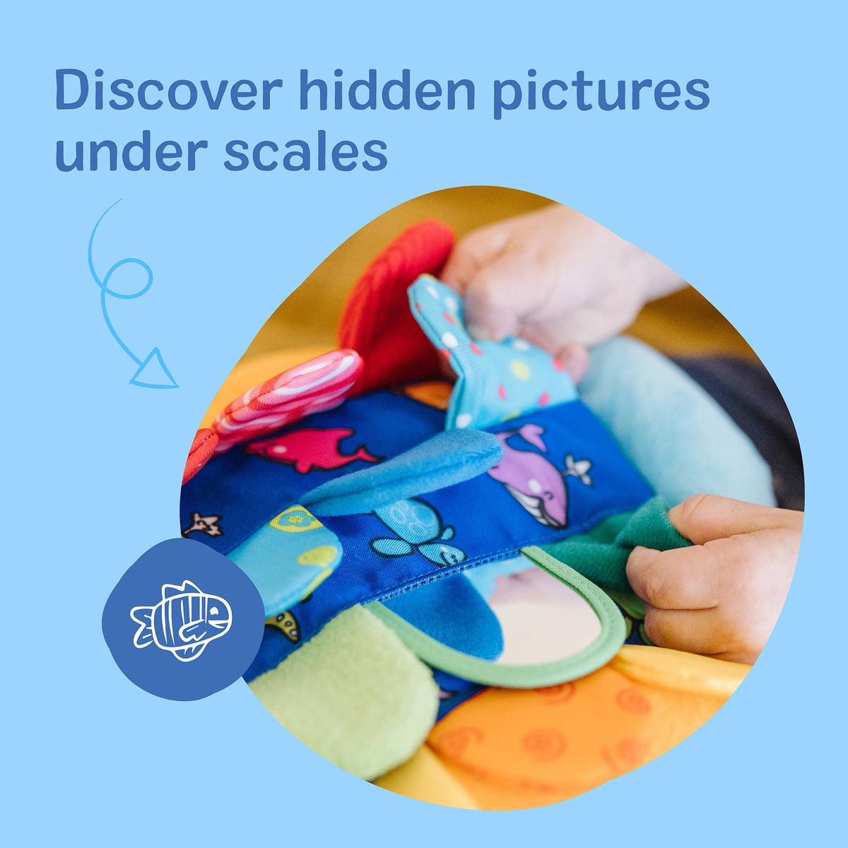 Educational Ks Kids Flip Fish Baby Toy