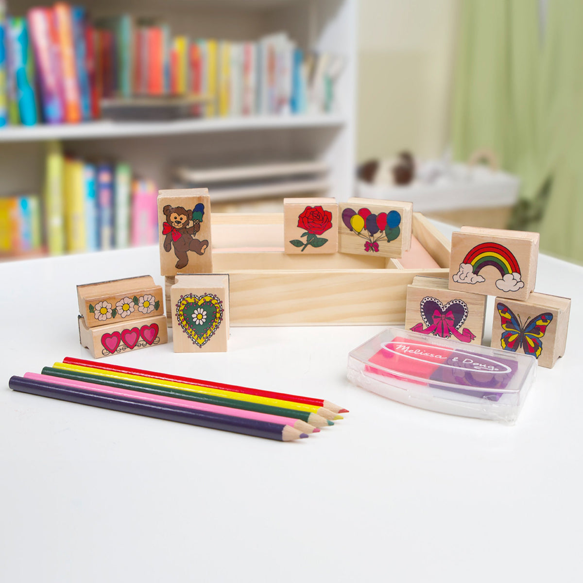 Educational Wooden Stamp Set - Friendship
