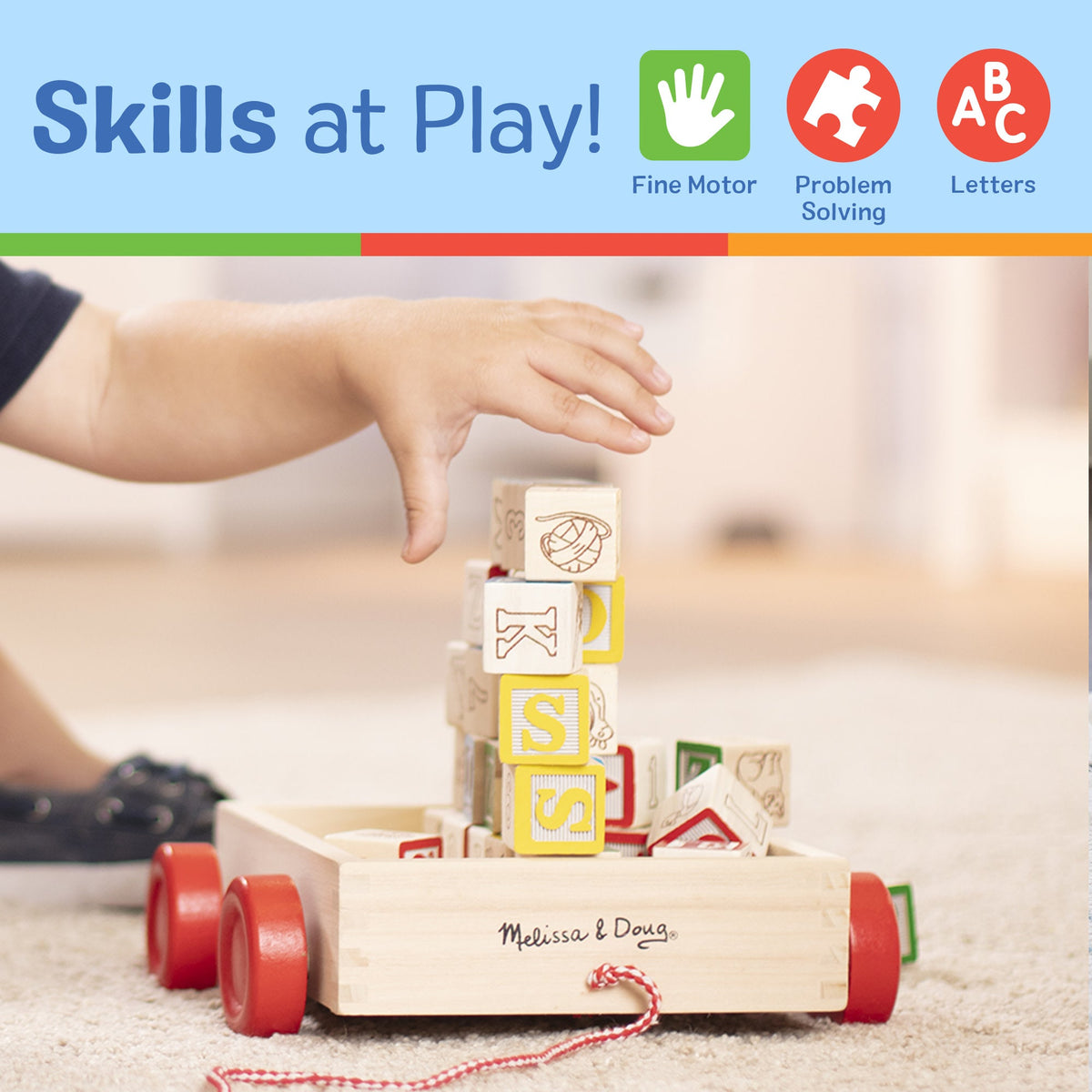 Educational Classic ABC Block Cart