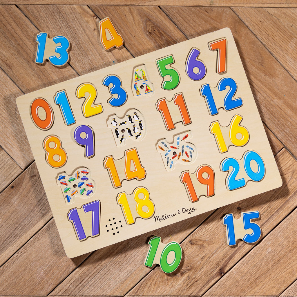 Educational Numbers Sound Puzzle - 21 Pieces