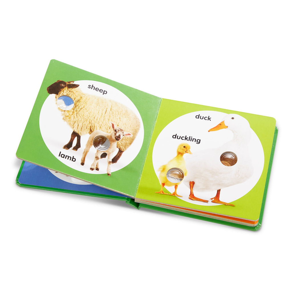 Educational Poke-a-Dot Farm Animal Families Board Book