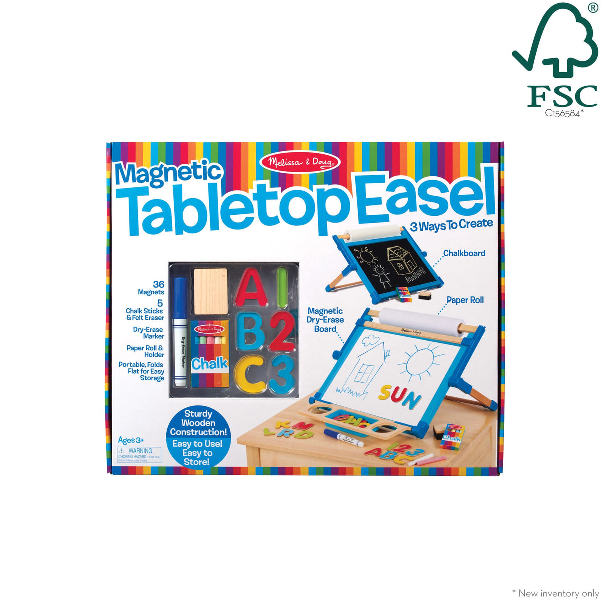 Educational Double-Sided Magnetic Tabletop Easel