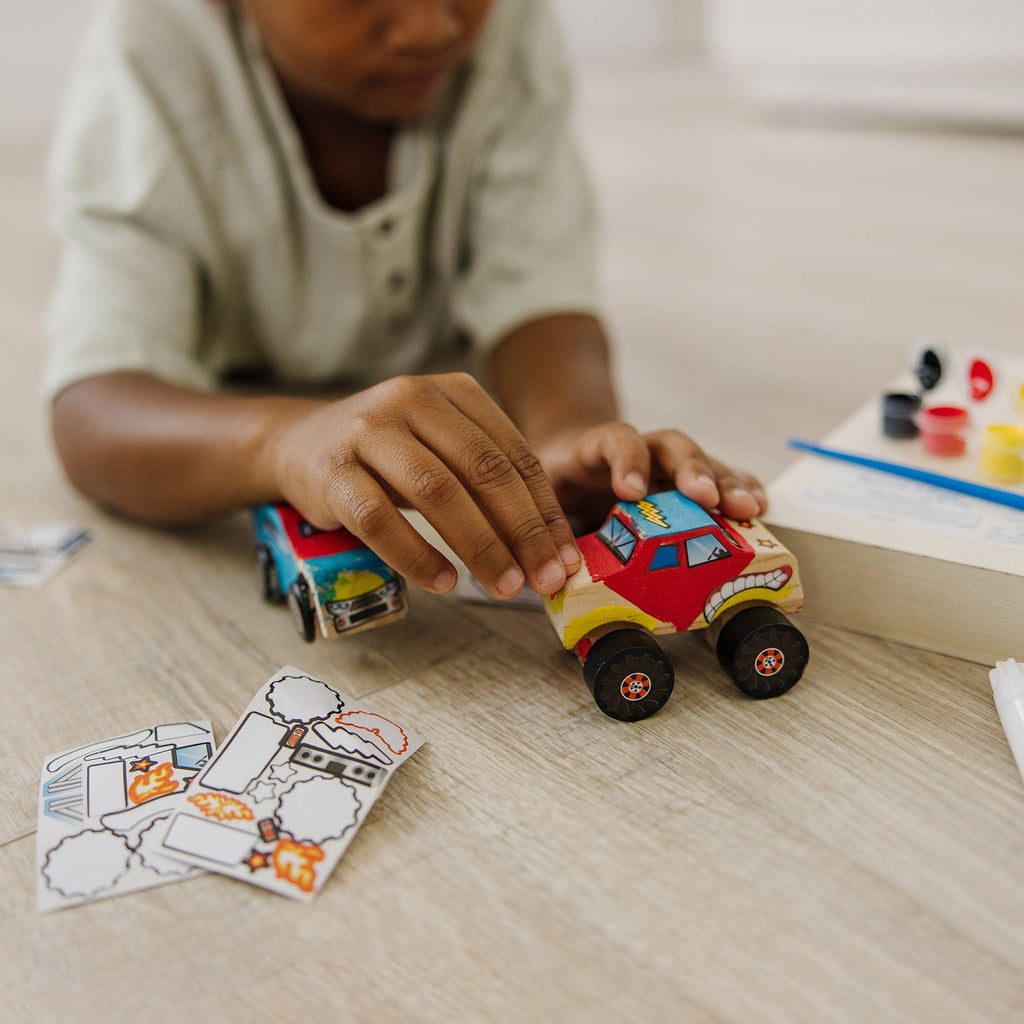 Educational Created By Me Vehicles Craft Kit 2-Pack Race Car & Monster Truck