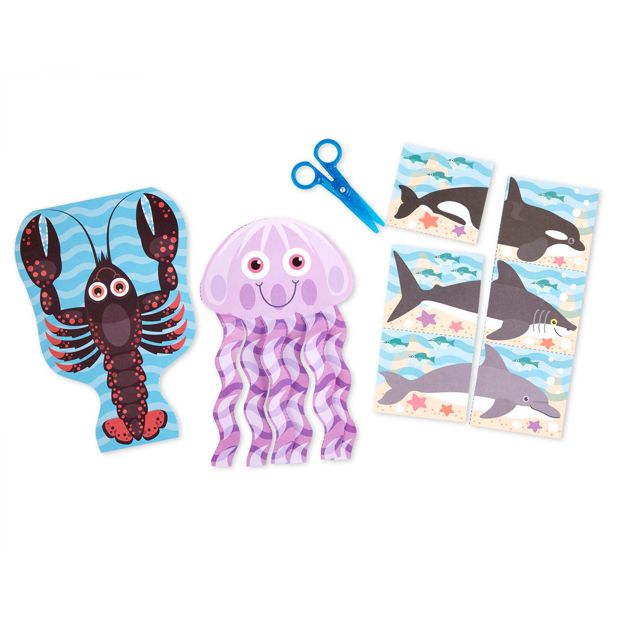 Educational Sea Life Scissor Skills Activity Pad