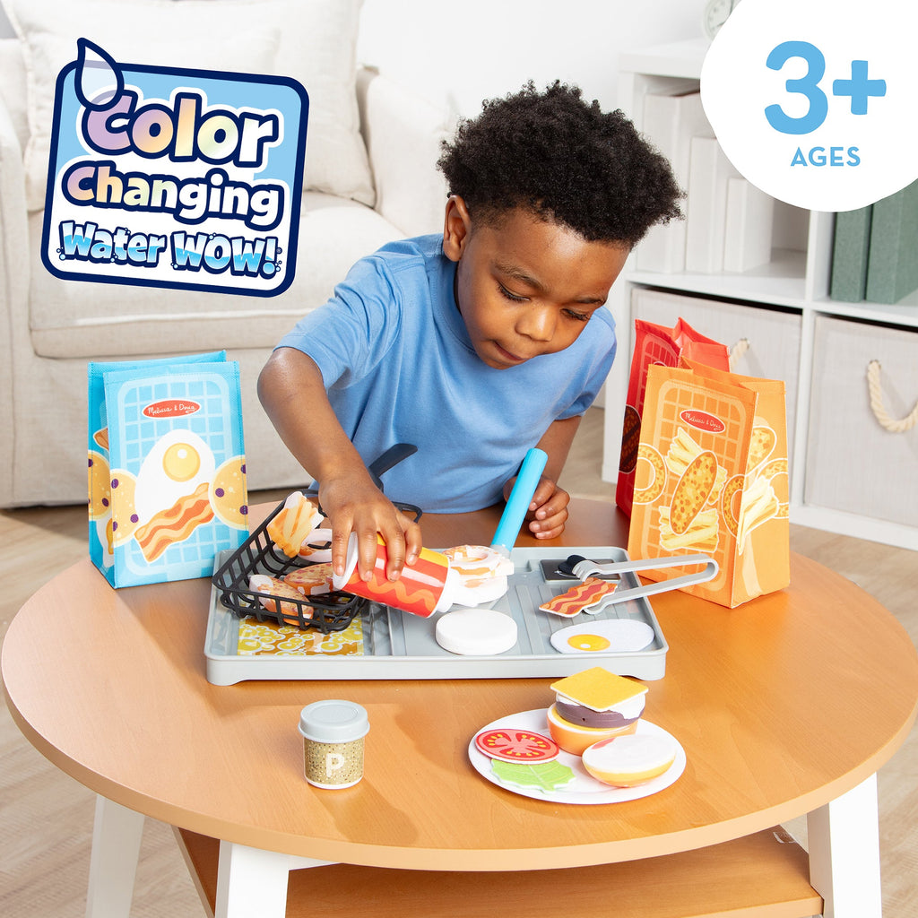Educational Flip & Fry Grill Play Set with Color Changing Water WOW