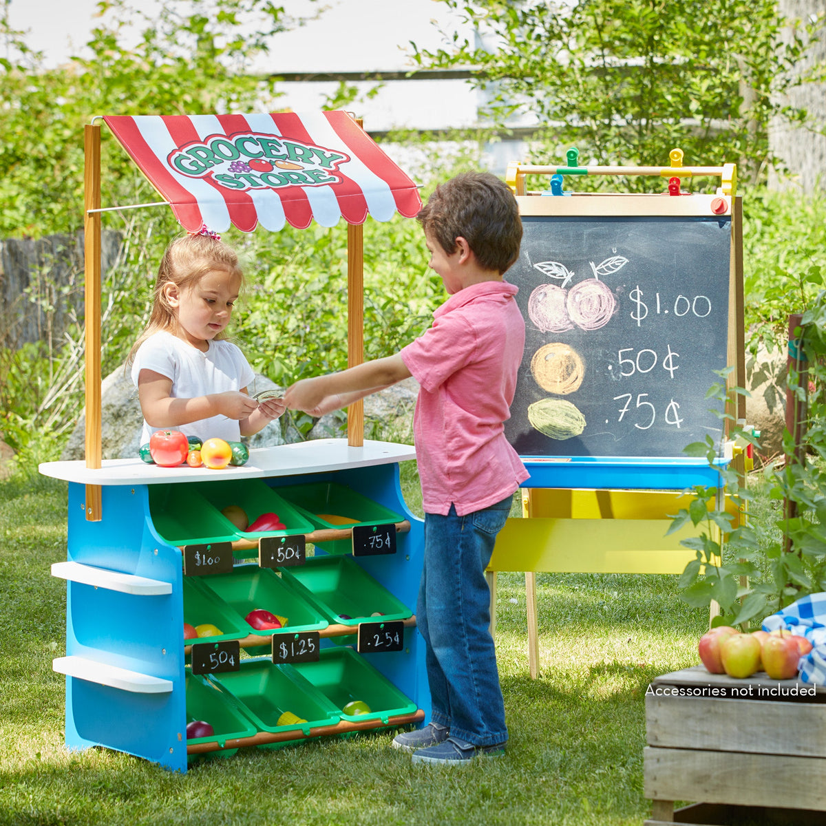 Educational Wooden Grocery Store Lemonade Stand