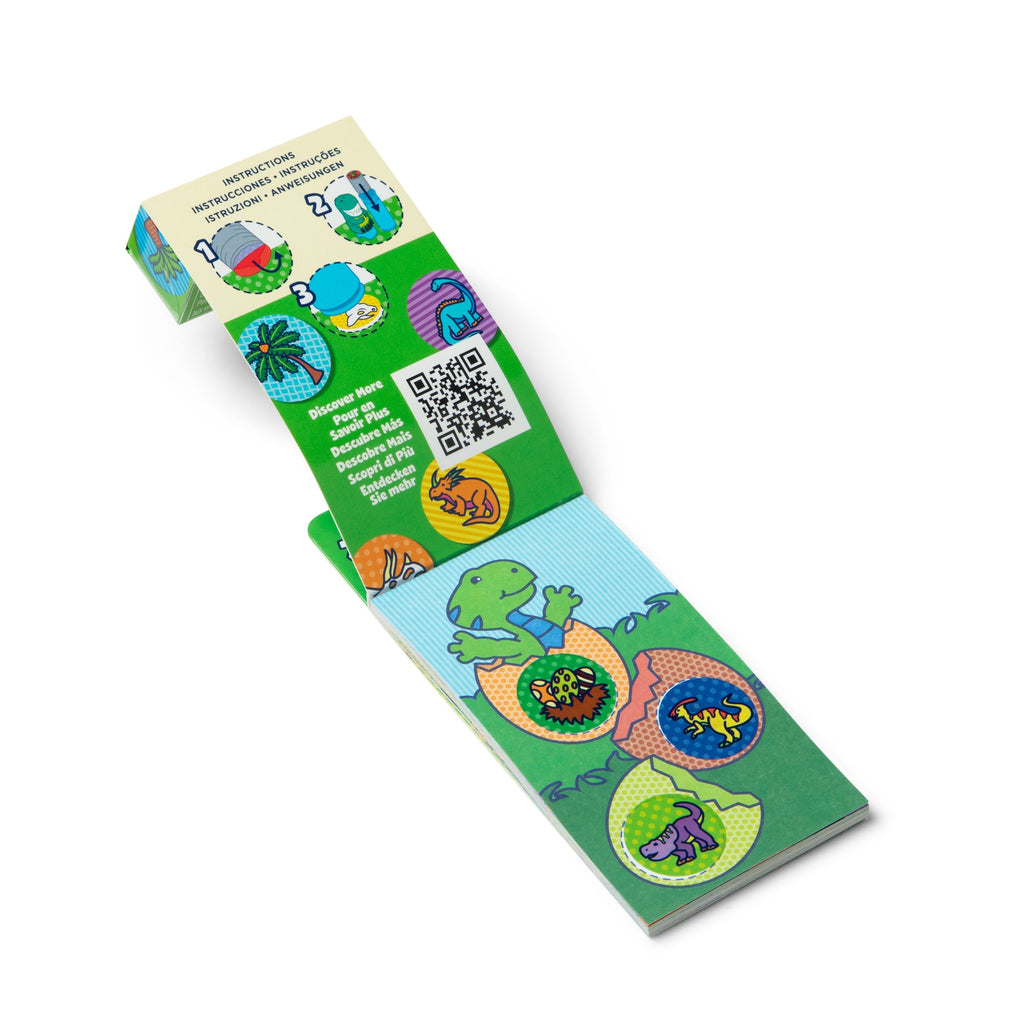 Educational Sticker WOW Mini Activity Pad & Refill Stickers - Dinosaur 200 Stickers Stamper Not Included