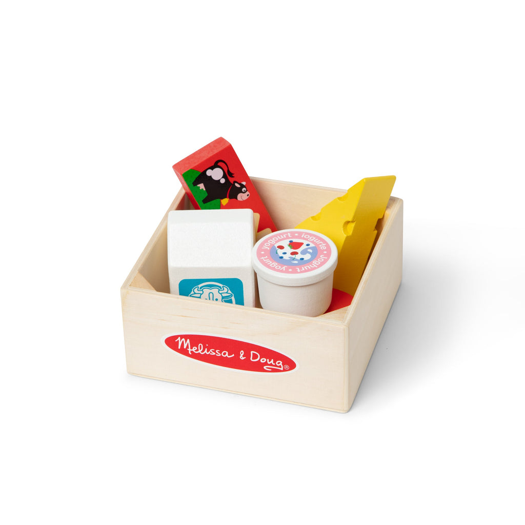 Educational Wooden Food Groups Play Set Dairy