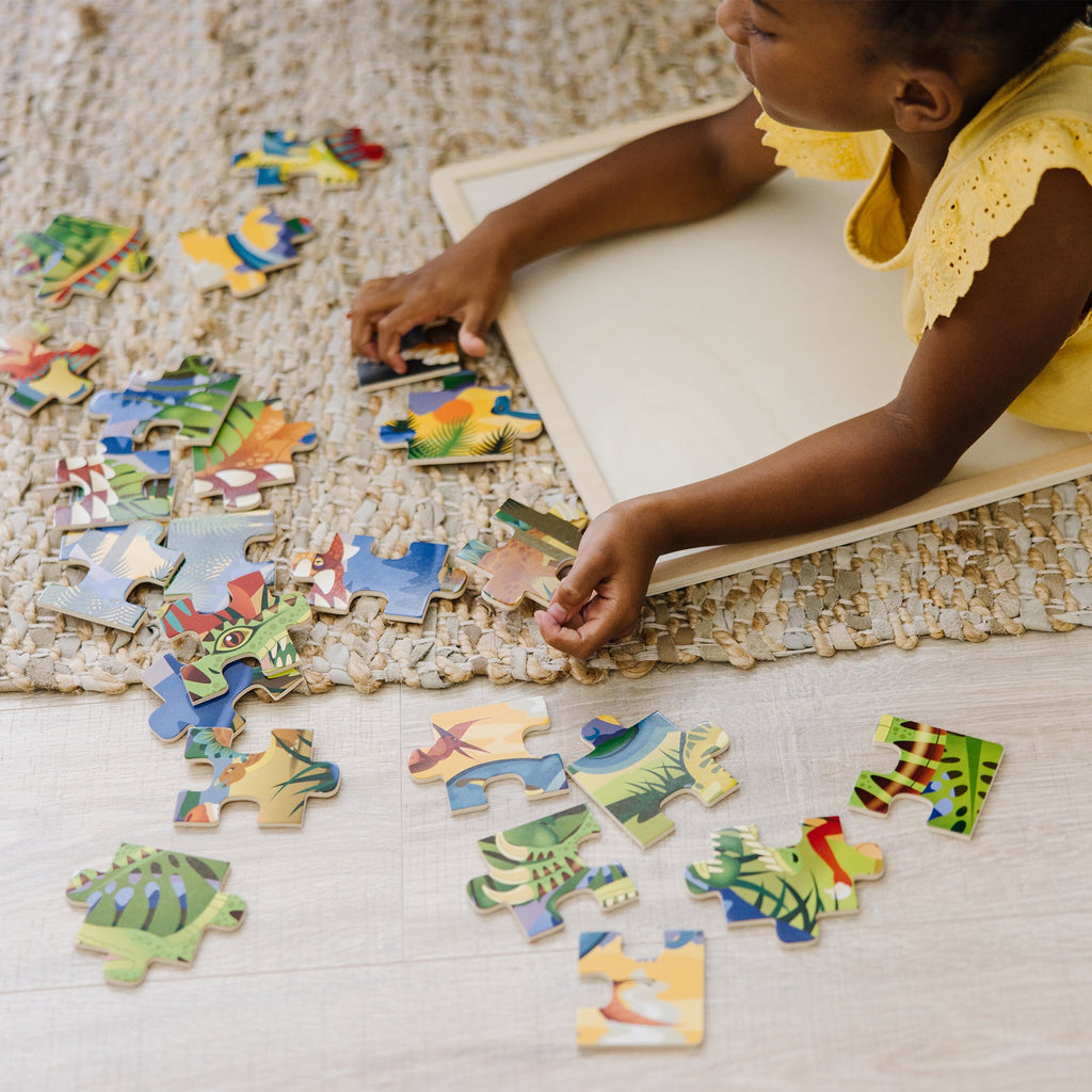 Educational Dinosaur Wooden Jigsaw Puzzle - 24 Pieces