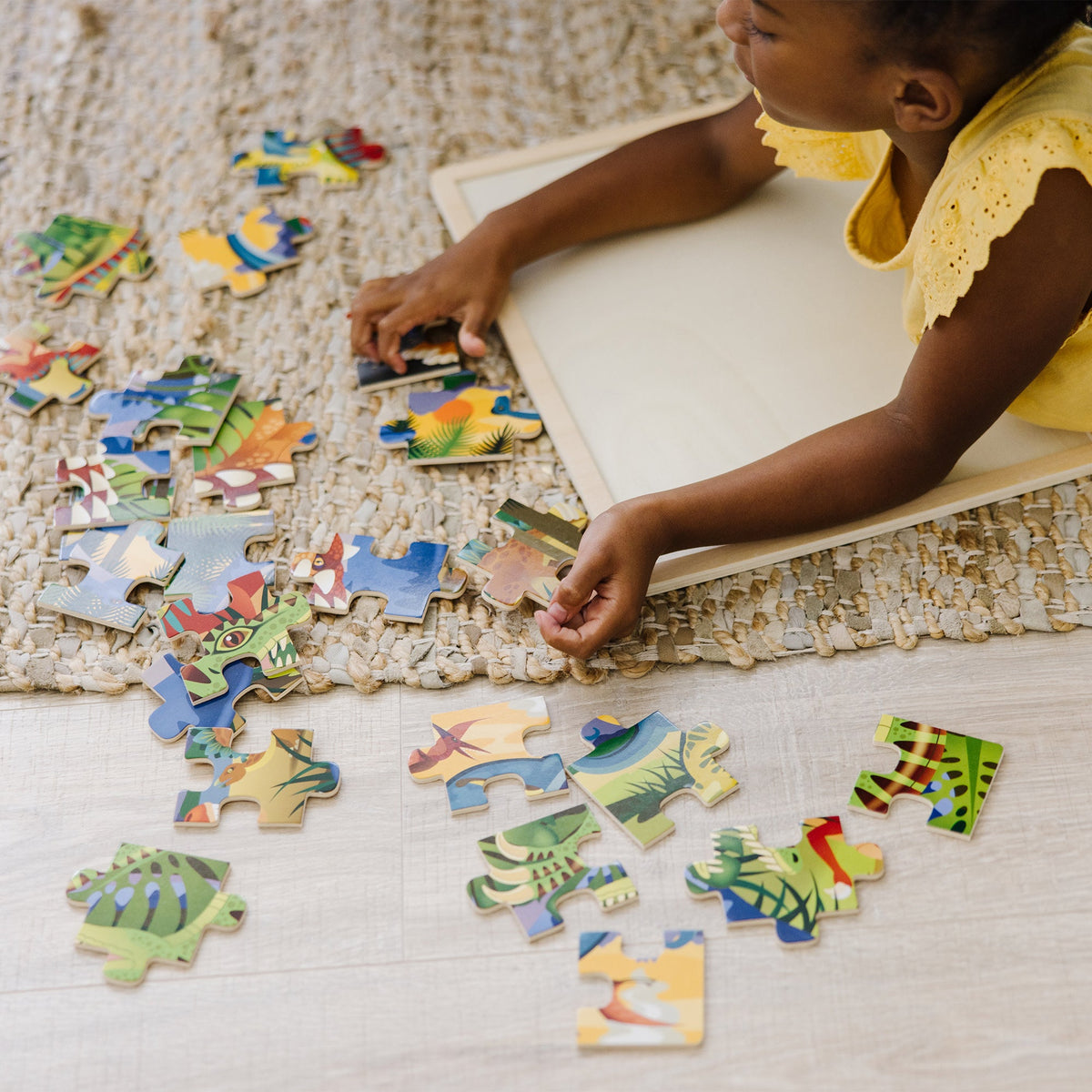 Educational Dinosaur Wooden Jigsaw Puzzle - 24 Pieces