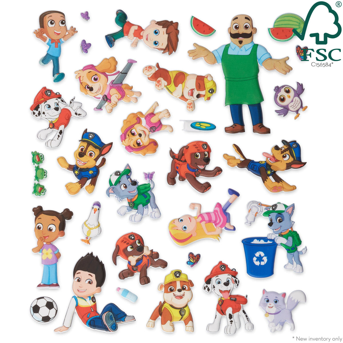 Educational PAW Patrol Restickable Puffy Stickers - Adventure Bay