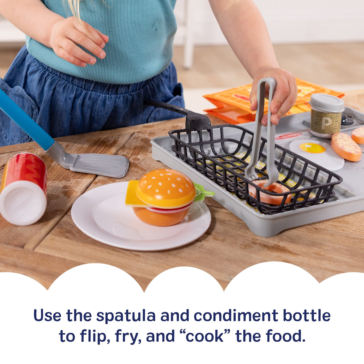 Educational Flip & Fry Grill Play Set with Color Changing Water WOW