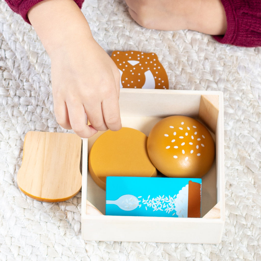 Educational Wooden Food Groups Play Set Grains
