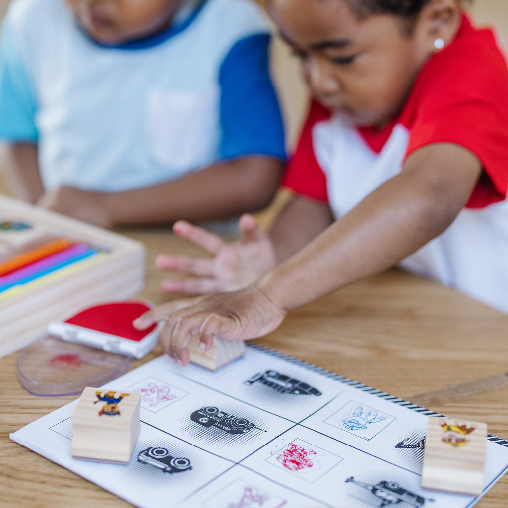 Educational PAW Patrol Wooden Stamps Activity Set
