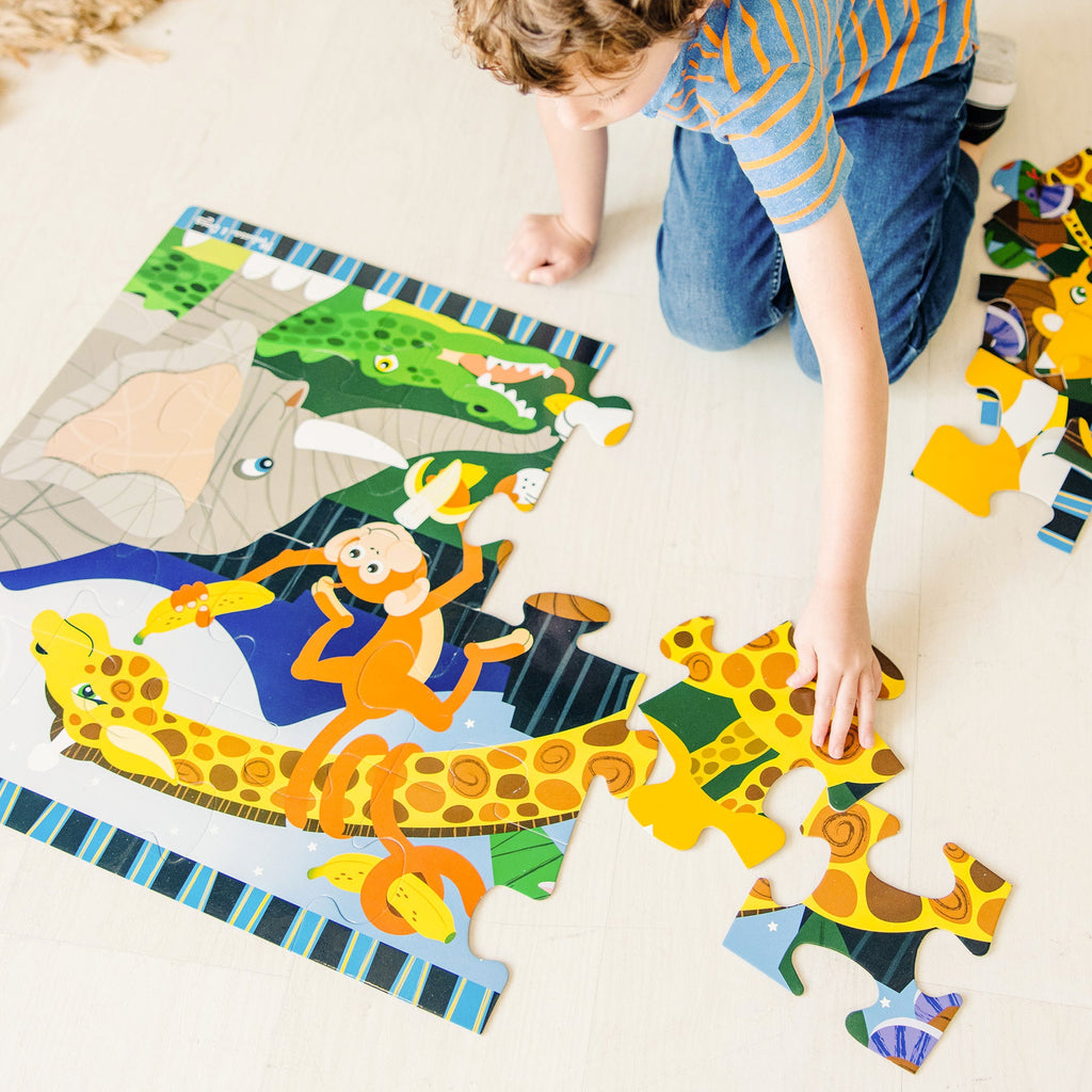 Educational Safari Social Floor Puzzle - 24 Pieces