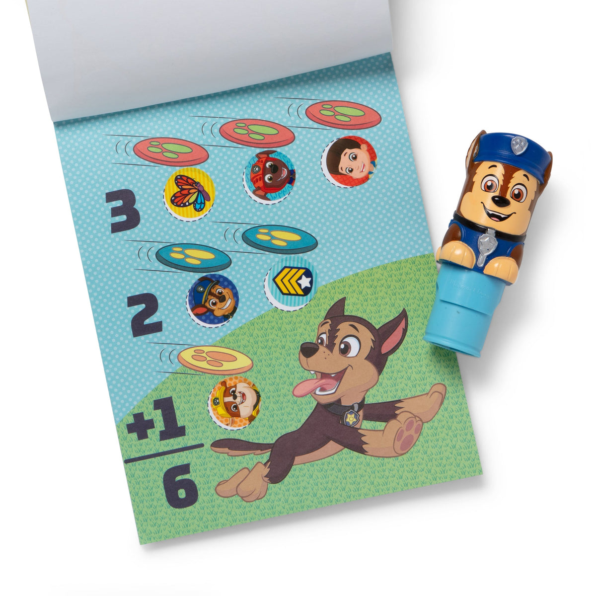 Educational Sticker WOW PAW Patrol Chase Bundle Activity Pad & Sticker Stamper Mini Activity Pad and 200 Refill Stickers