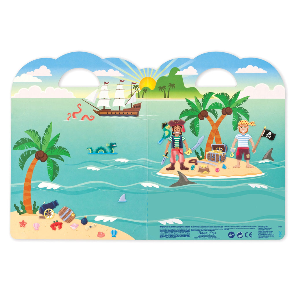 Educational Puffy Sticker Play Set - Pirate