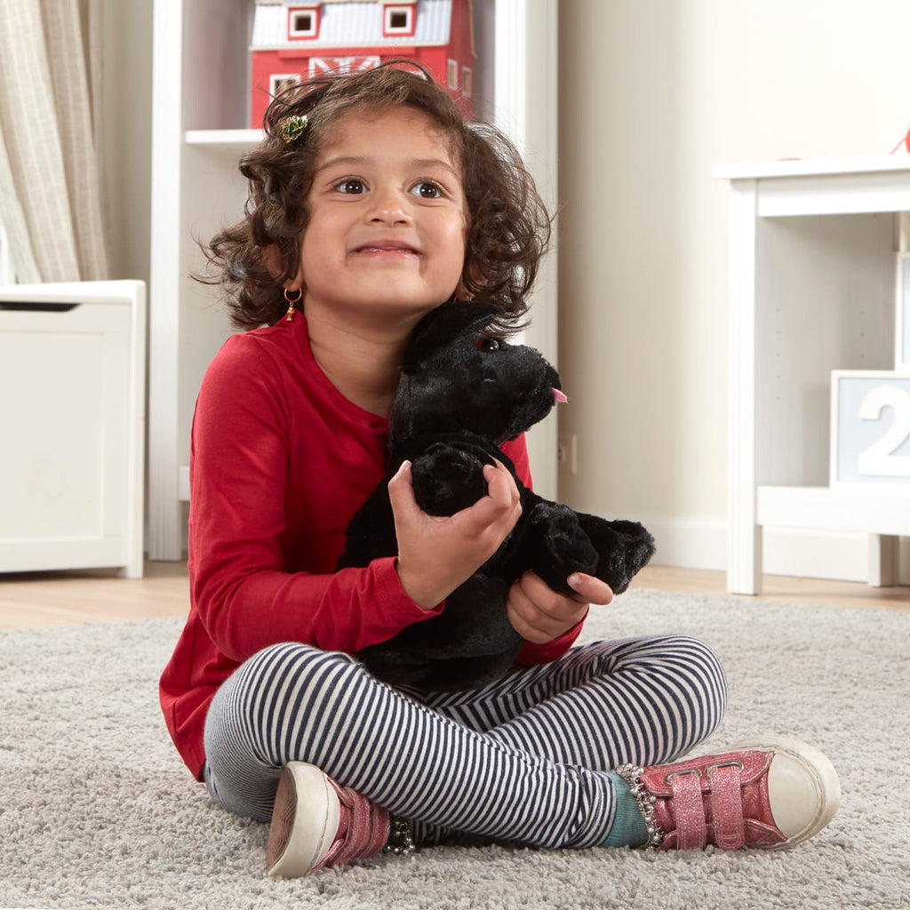 Educational Benson Black Lab Puppy Dog Stuffed Animal