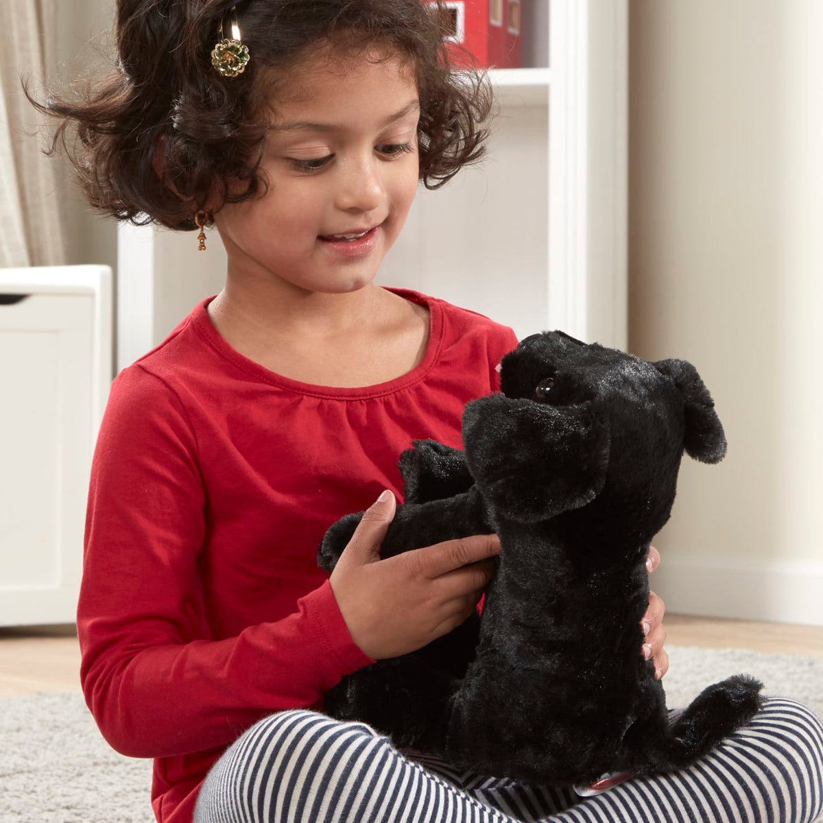 Educational Benson Black Lab Puppy Dog Stuffed Animal