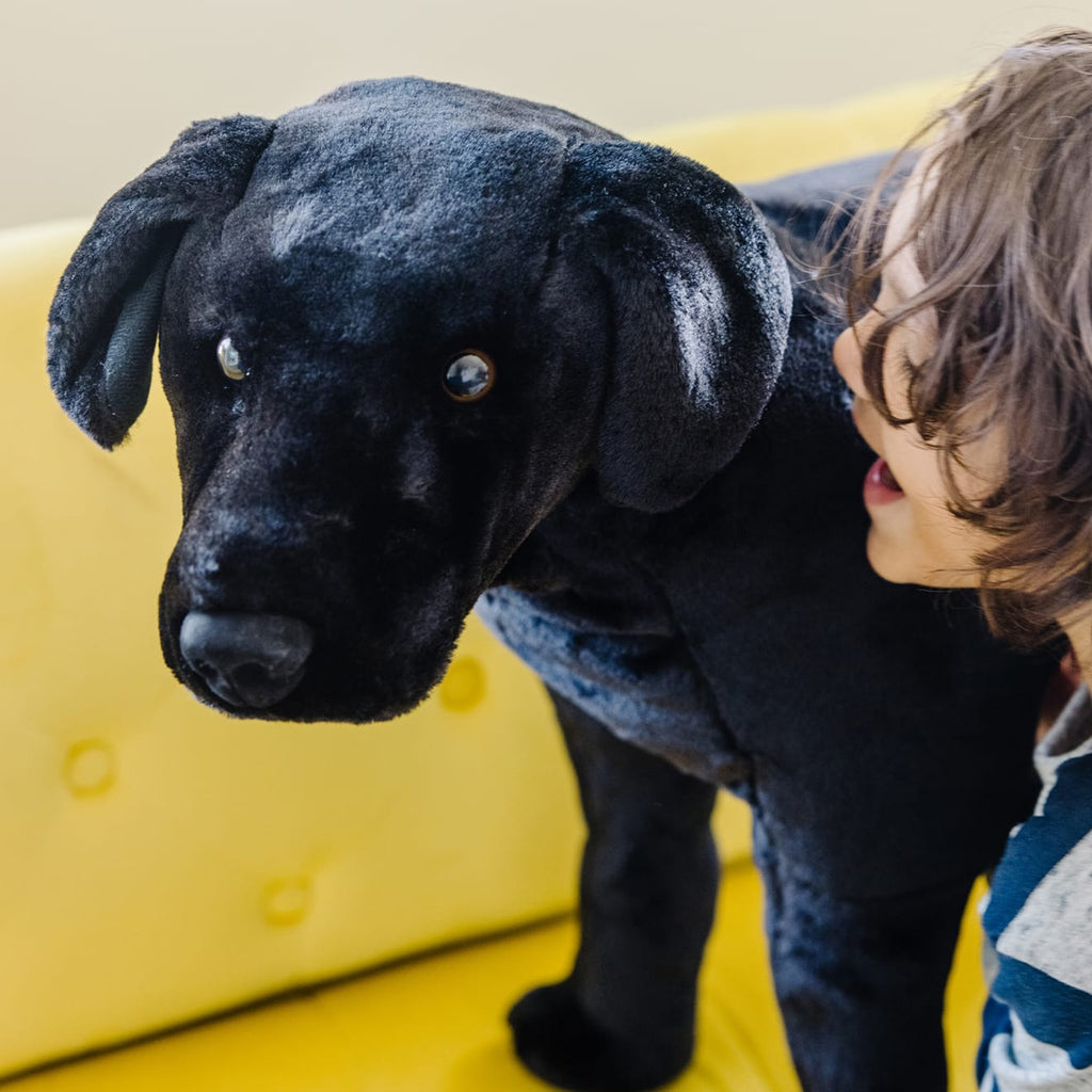 Educational Black Lab Giant Stuffed Animal