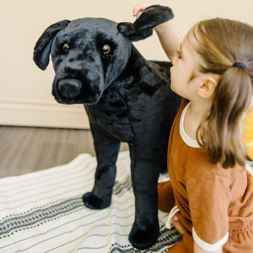 Educational Black Lab Giant Stuffed Animal