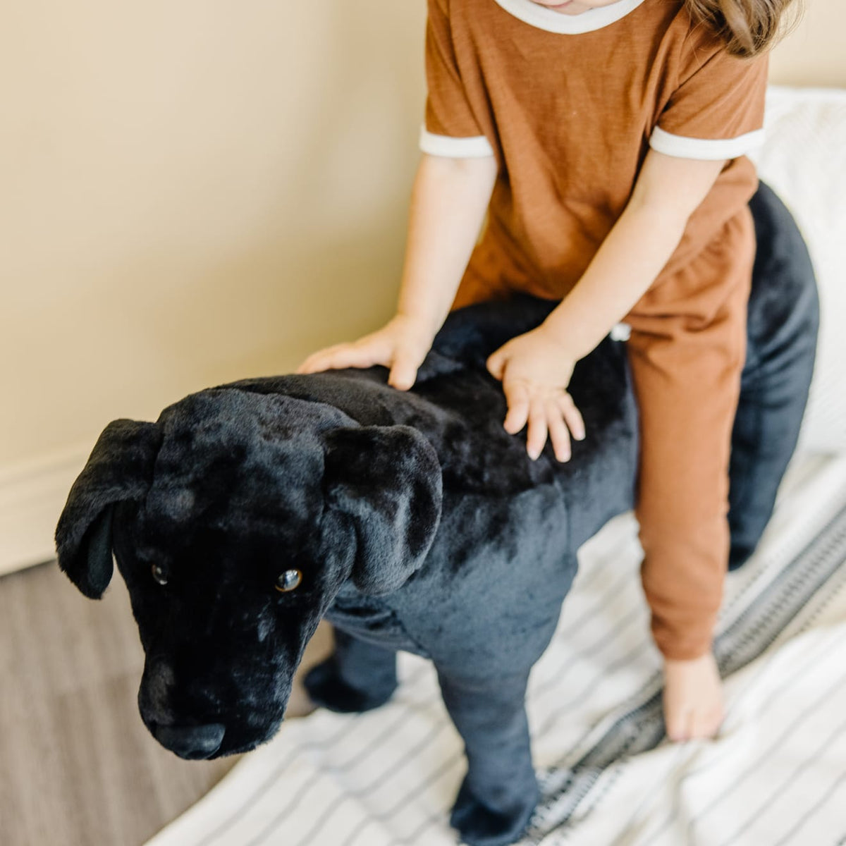 Educational Black Lab Giant Stuffed Animal