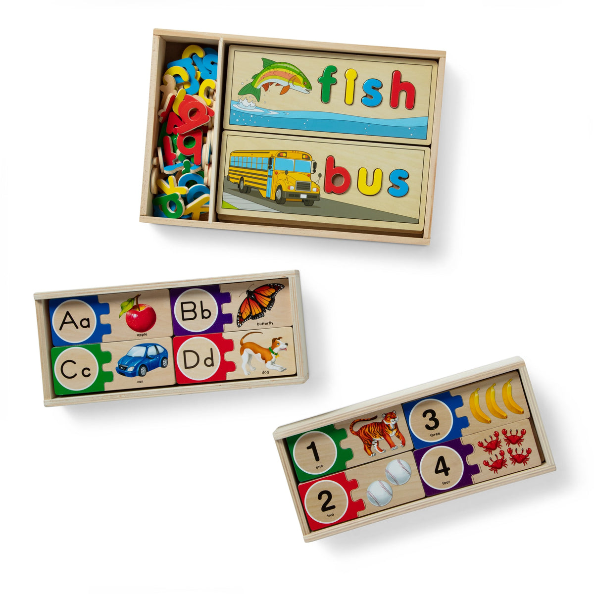 Educational Early Learning Puzzle Bundle
