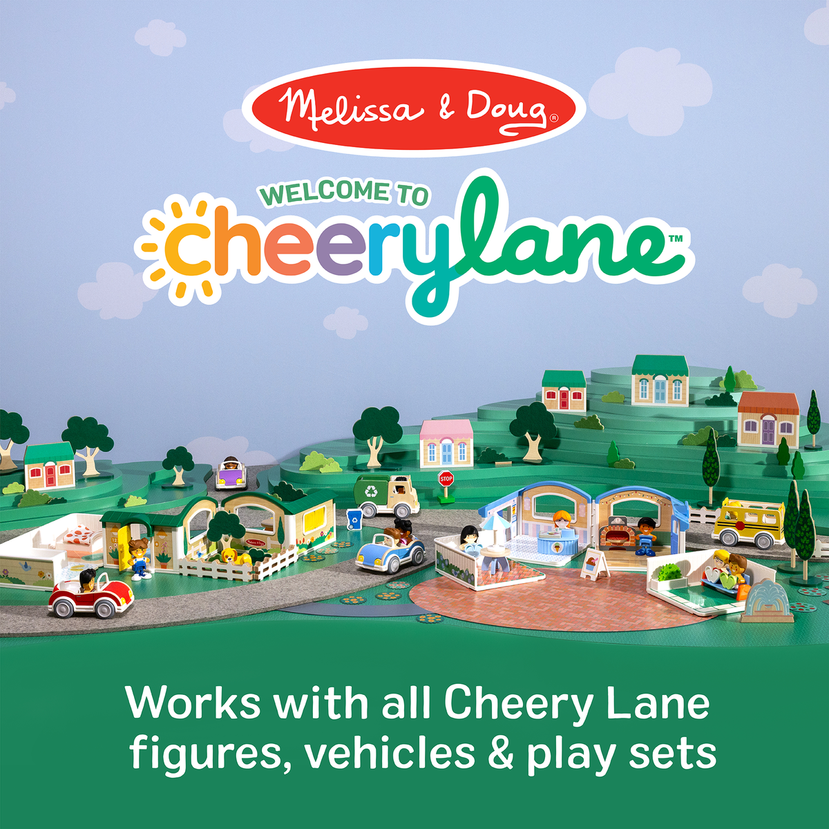 Educational Cheery Lane Vehicles Play Set