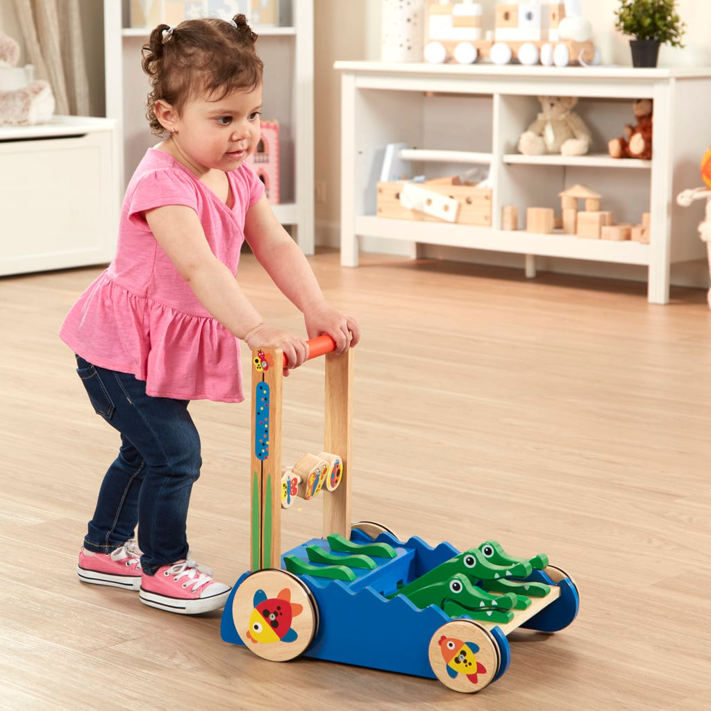 Educational Chomp & Clack Alligator Push Toy